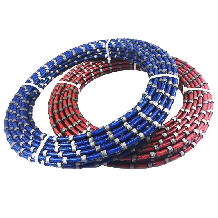 5.3mm 7.3mm granite marble cutting mini diamond multi wire saw rope for