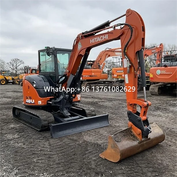 Хит продаж ZX48U-6 гидравлический гусеничный экскаватор Hitachi подержанный хорошее качество/Подержанный копатель 60 Лидер