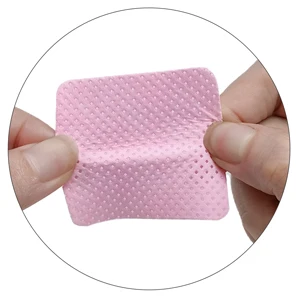 540pcs Pink White Premium Meltblown Lint Free Nail Wipes Pads For Acrylic Gel Eyelash Polish Remover