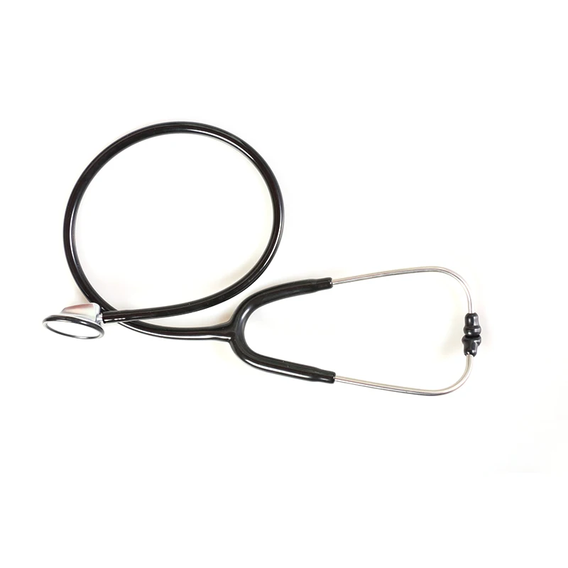 High-quality deluxe edition silver-backed single head stethoscope