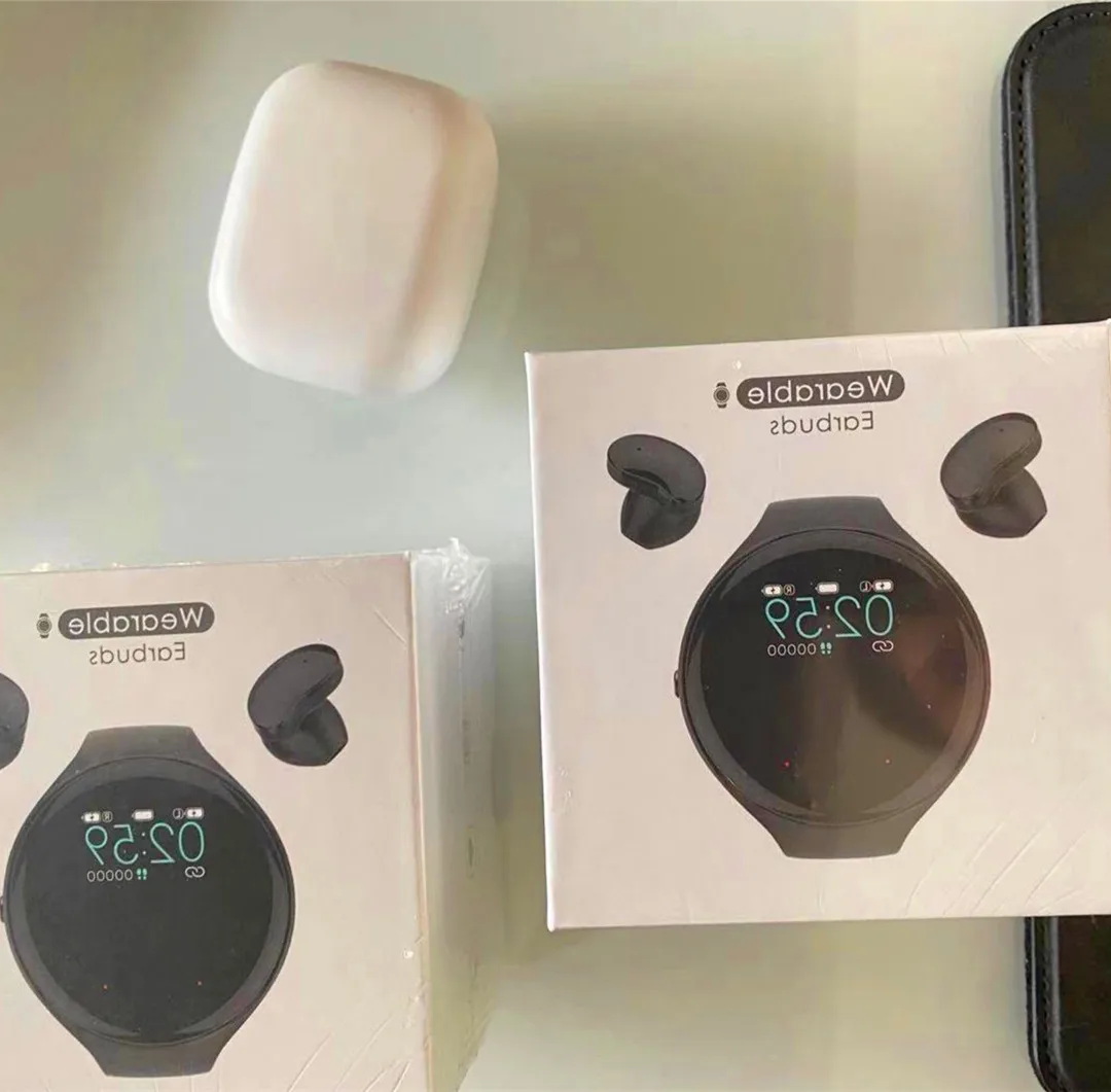 smart watch 2 in 1 wireless earphone