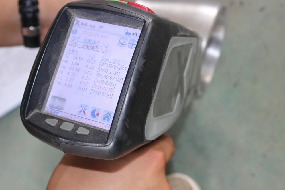 S32750 stainless duplex steel straight tee F51 equal tee