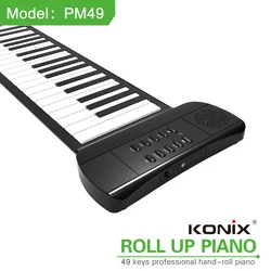 Newest and low price kids piano 49 keys roll up piano toys