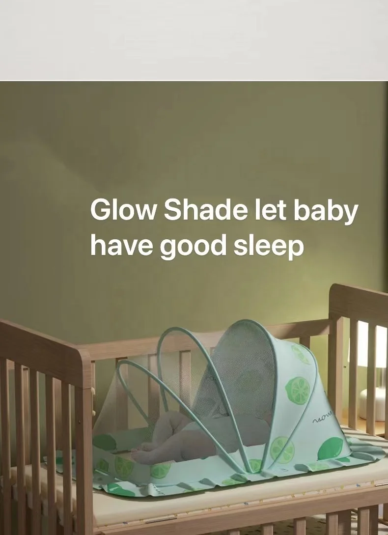 OvO Princess Foldable Sleep Mosquito Nets New Born Baby Cradle Frame Kids Breathable Mesh Canopy for Kids Bedding