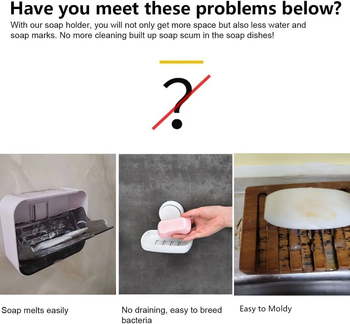 2 pcs Eco-Friendly Wooden  Dish for Soaps Magnet Air Dry Soap Saver Self Wood Magnetic Bar Soap Holder for Shower Wall