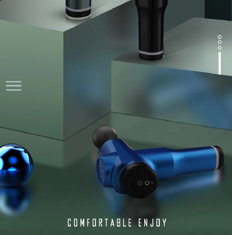  2021 massage gun dropshipping with lcd screen rechargeable fascial massager