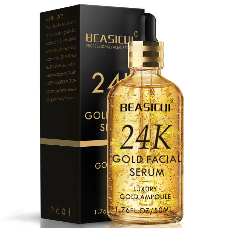 Hot Sell 24k Gold Collagen Serum Aging Anti Wrinkle Collagen 24k Gold Facial Serum For Brightening And Whitening 24k Gold Serum
