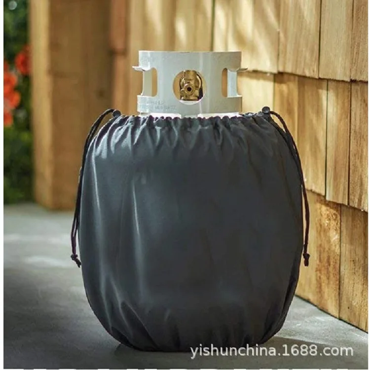 Cylinder Anti-UV Oxford Fabric Propane Tank Gas Bottle Cover With Drawstrings