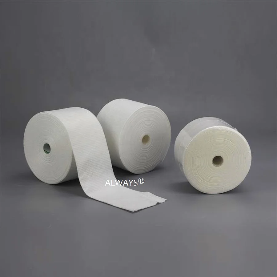 Soft Facial Cotton Tissue Disposable Dry Wet Cleaning Makeup Remover Towel Roll-type Disposable Face Towels