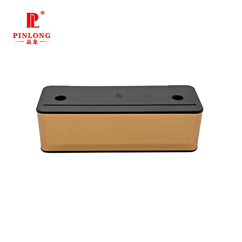 new arrival high-quality sofa legs golden hardware triangular plastic furniture legs