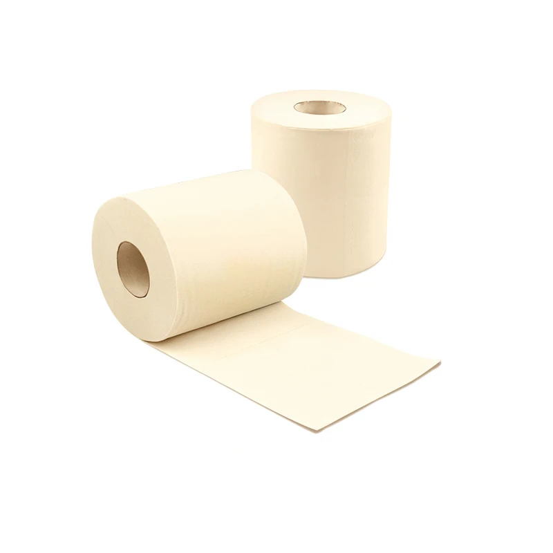 
100% Natural straw pulp rewinder machine 4 pack hemp bathroom tissue toilet paper 