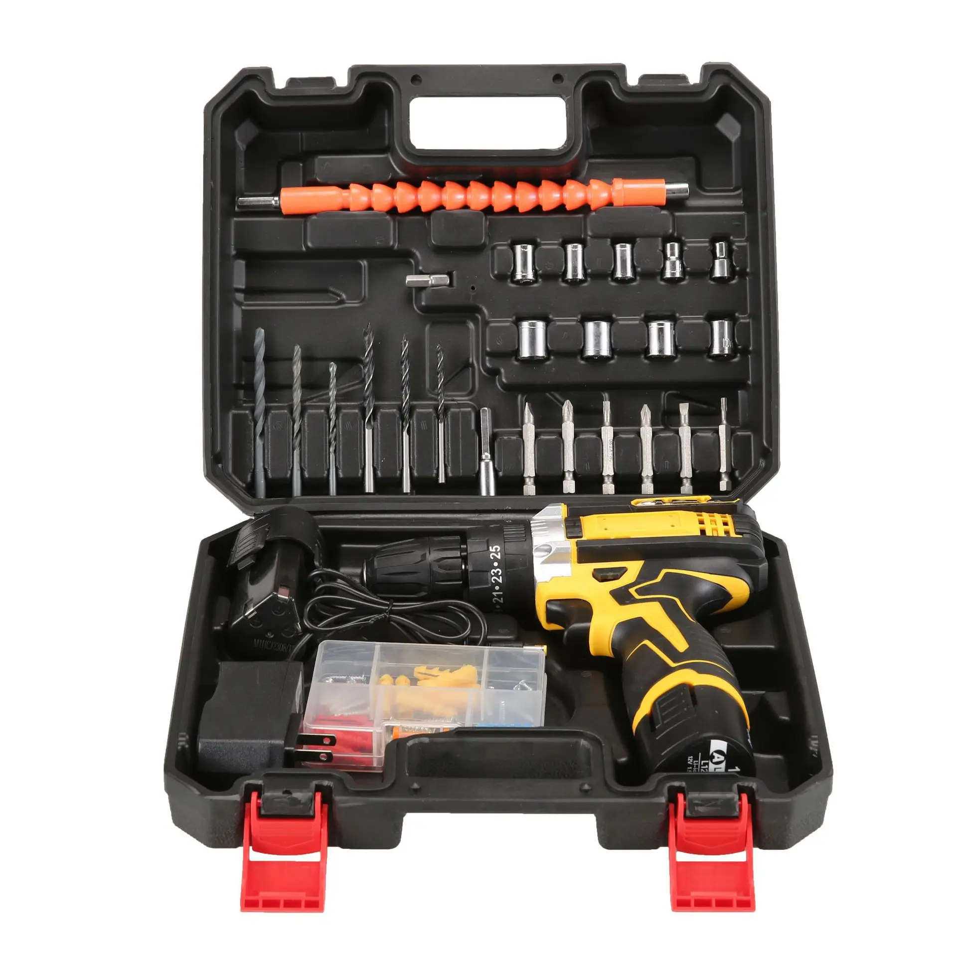 Cordless 12v Electric Screwdriver Impact Tool Sets Cordless Power Demolition Drill Tool Set Drilling Machines Power Drills