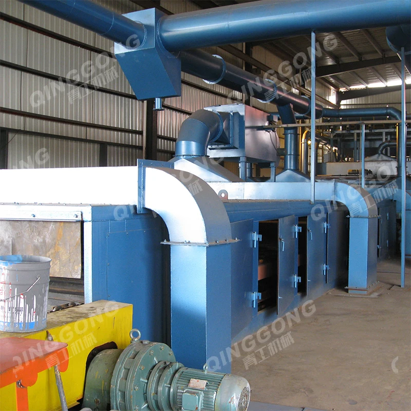 Preservation Lines shot blaster steel abrator painting drying shot blasting machine for pipes