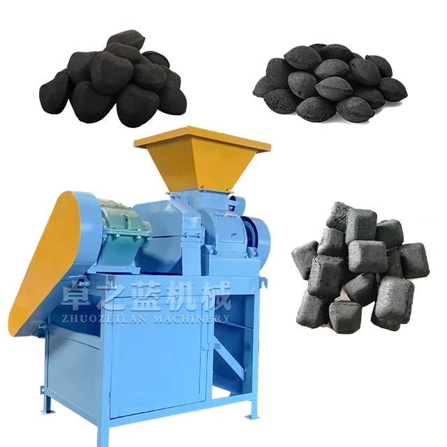 High Efficiency coal powder charcoal Briquette Making Machine Ball Press Briquette Machine Manufacturer
