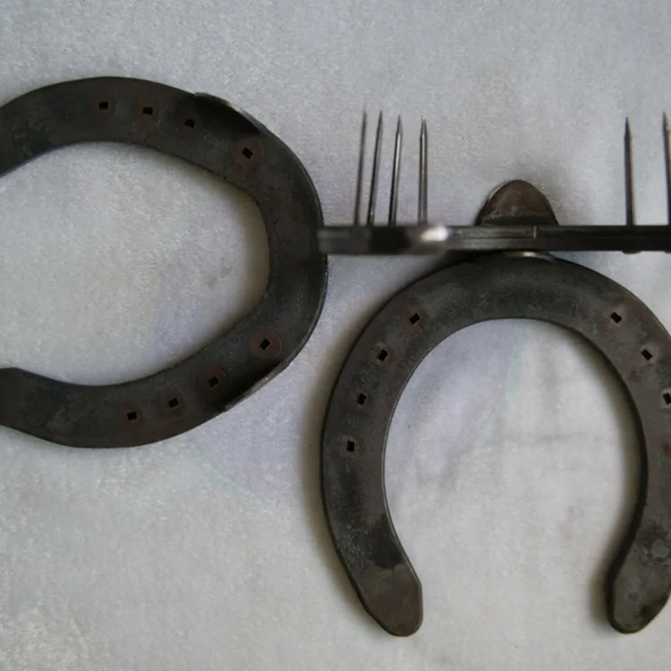 Chinese equestrian factory direct supply whoelsale in bulk steel horse hoof shoes for horses