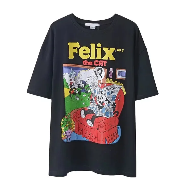 Custom Cotton t shirts Heavy Weight Oversized Crew Neck Graphic Tees Unisex T-shirt