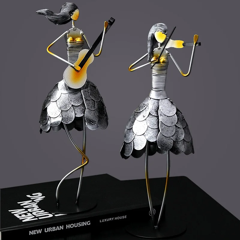 Металлическая декоративная винная скульптура декоративный ретро шкаф украшение для дома креативная статуэтка