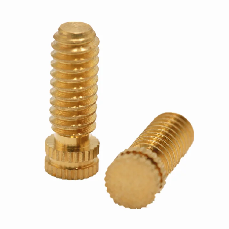 
Custom special knurled thumb brass fixing screw 