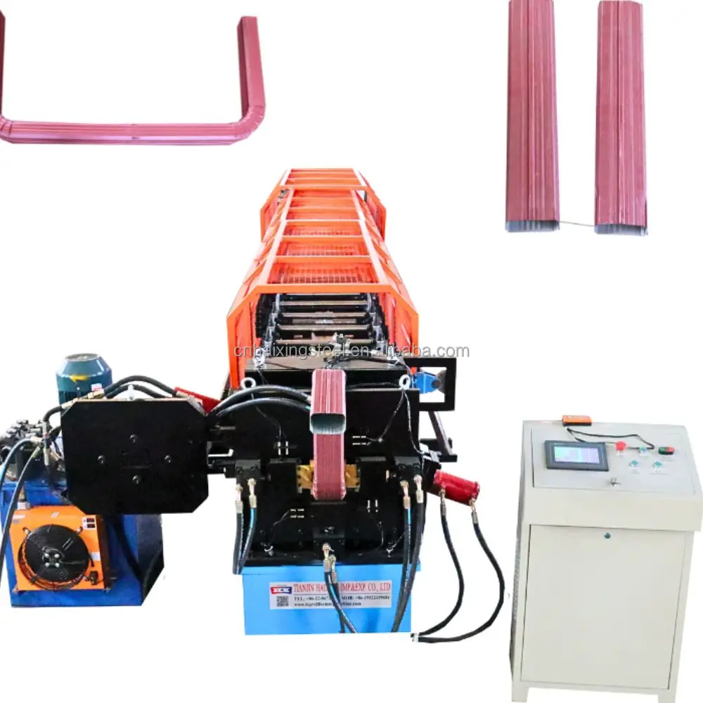steel tile pipe portable roll form maquina para fabricar canaletas rain gutter machine Downspout pipe roll forming machine