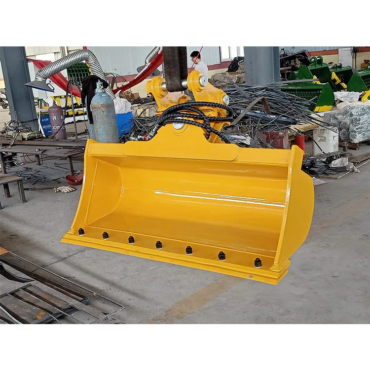 XZFE Factory Supply Excavator Hydraulic Tilting Bucket Double Blade Tilting Bucket fit for VIO35