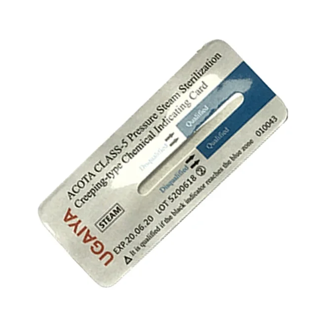 2022 Ugaiya Hot Sale  Class 5 Steam Chemical Indicator Strip for Autoclave Steam Sterilizer Validation Test