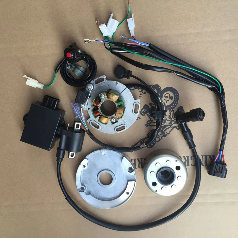 Ymh RX King LF125 Motorcycle Coil Rotor and Stator Magneto CDI Cable Kit