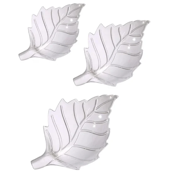 Acrylic material fish tank accessories leaf-shaped aquarium equipment fish tank feeding bowl