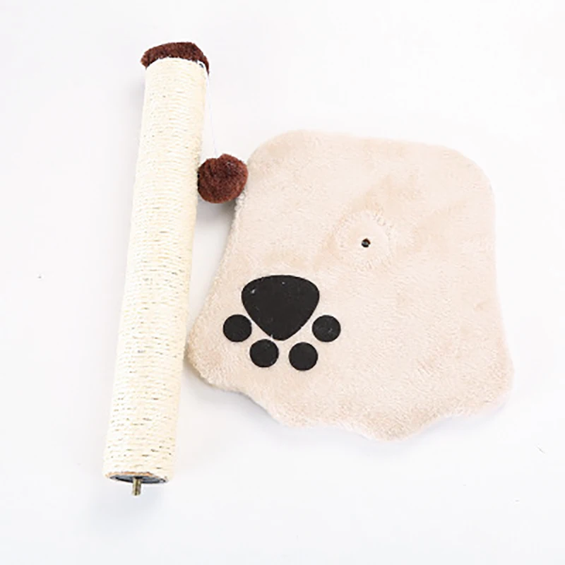 Manufactory Plush Sisal Hanging Ball Cat Scratching Scratcher Kitty Kitten Cat Pet Activity Center Climbing Furniture Tree Post