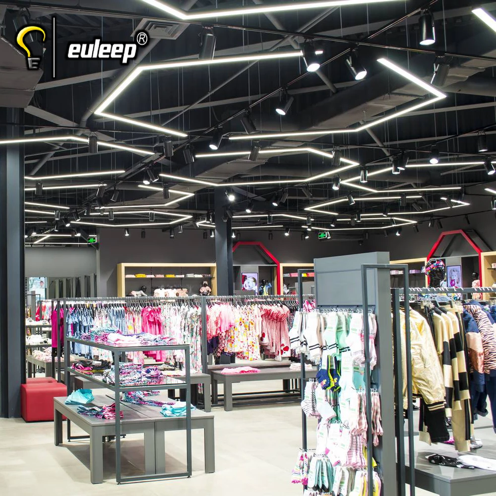 factory direct delivery custom led linear light pendant hexagon led light ceiling for modern light fixture