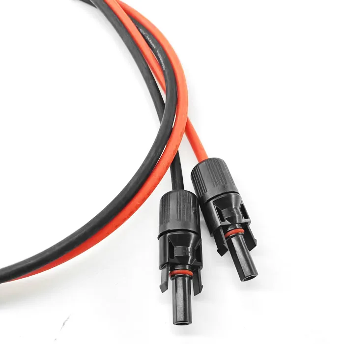 Customized XLPE Red Black PV1F solar battery cable photovoltaic panels solar cable 6mm cable Solar wire