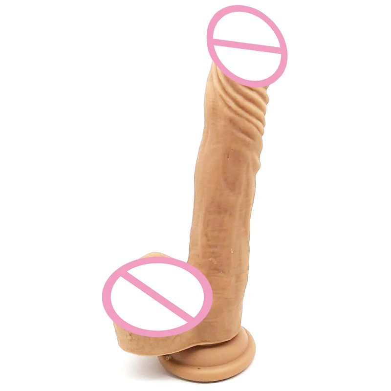 Большой медицинский силиконовый искусственный пенис 8,5 дюйма, огромный реалистичный фаллоимитатор в виде грибка с более сильной присоской, фаллоимитатор, игрушки для секса