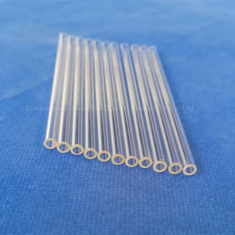 High Quality Low Flat-Bottomed Clear Fused Silica Quartz Glass Sleeve Test Tube