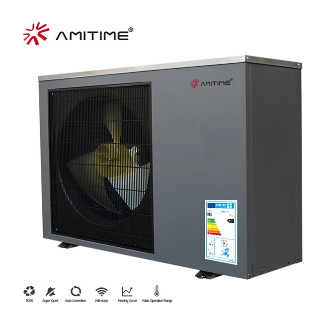 Amitime Custom Low Noise Wifi Control Energy Saving 9kW Home Air Heat Pump Inverter Split