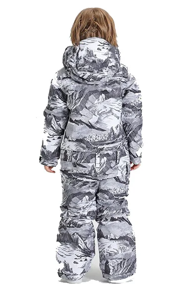 Детское ветрозащитное пальто, детская Лыжная куртка для сноуборда, Детский водонепроницаемый цельный костюм