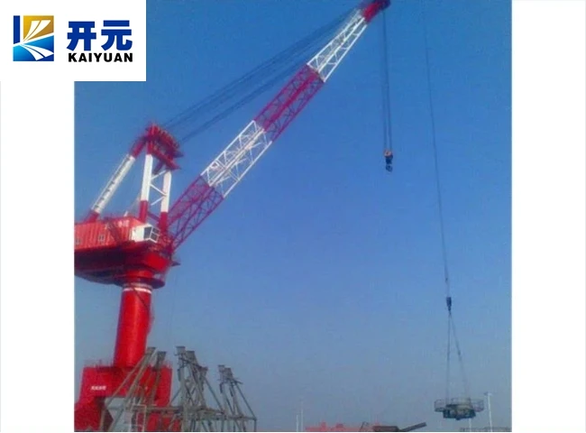 Kaiyuan Portal Crane Offshore Pedestal Marine Deck Crane Pedestal Jib Crane Color Customization