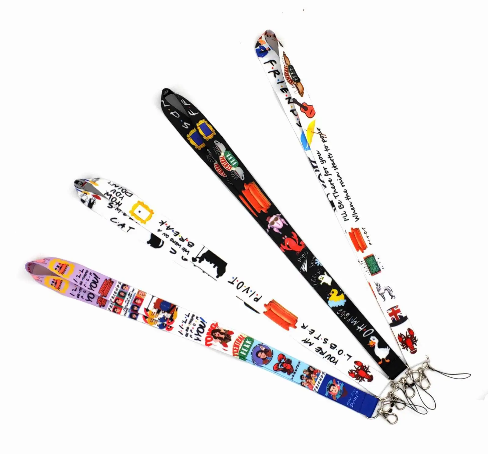 Hot sale Friends Neck Strap Lanyards for keys Friends TV program ID Card Mobile Phone Straps