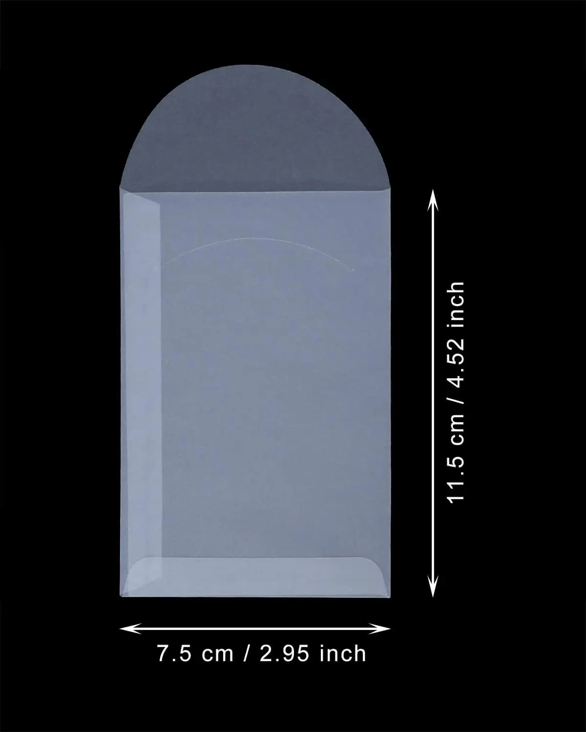 Custom White Translucent Paper Envelope Bag Mini Butter Pouches Glassine Gift Small Bag Frosted Envelope Sleeves For Jewelry