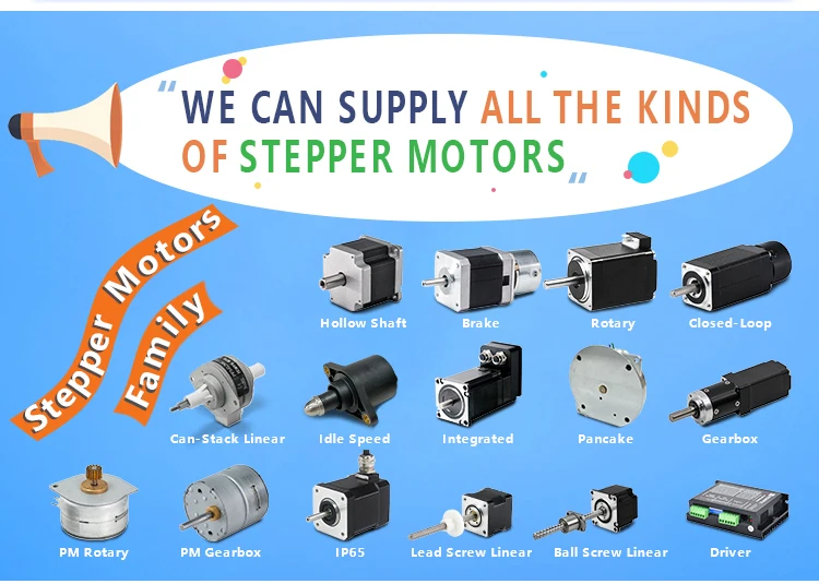 customizable hollow shaft brake rotary can-stack linear idle speed integrated pancake pm rotary gearbox ip65 lead ball screw linear driver stepper motor