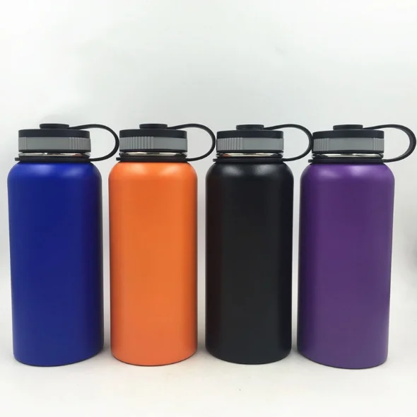 18oz 32oz 40oz 64oz Outdoor Double Walled Stainless Steel Vacuum Insulated Travel Hydrate Flask Water Bottle