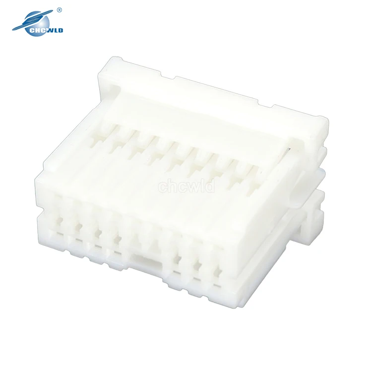 16 Pin Automobile Male White Connector plug Wire harness Housing Micro jst plug Connector 653019