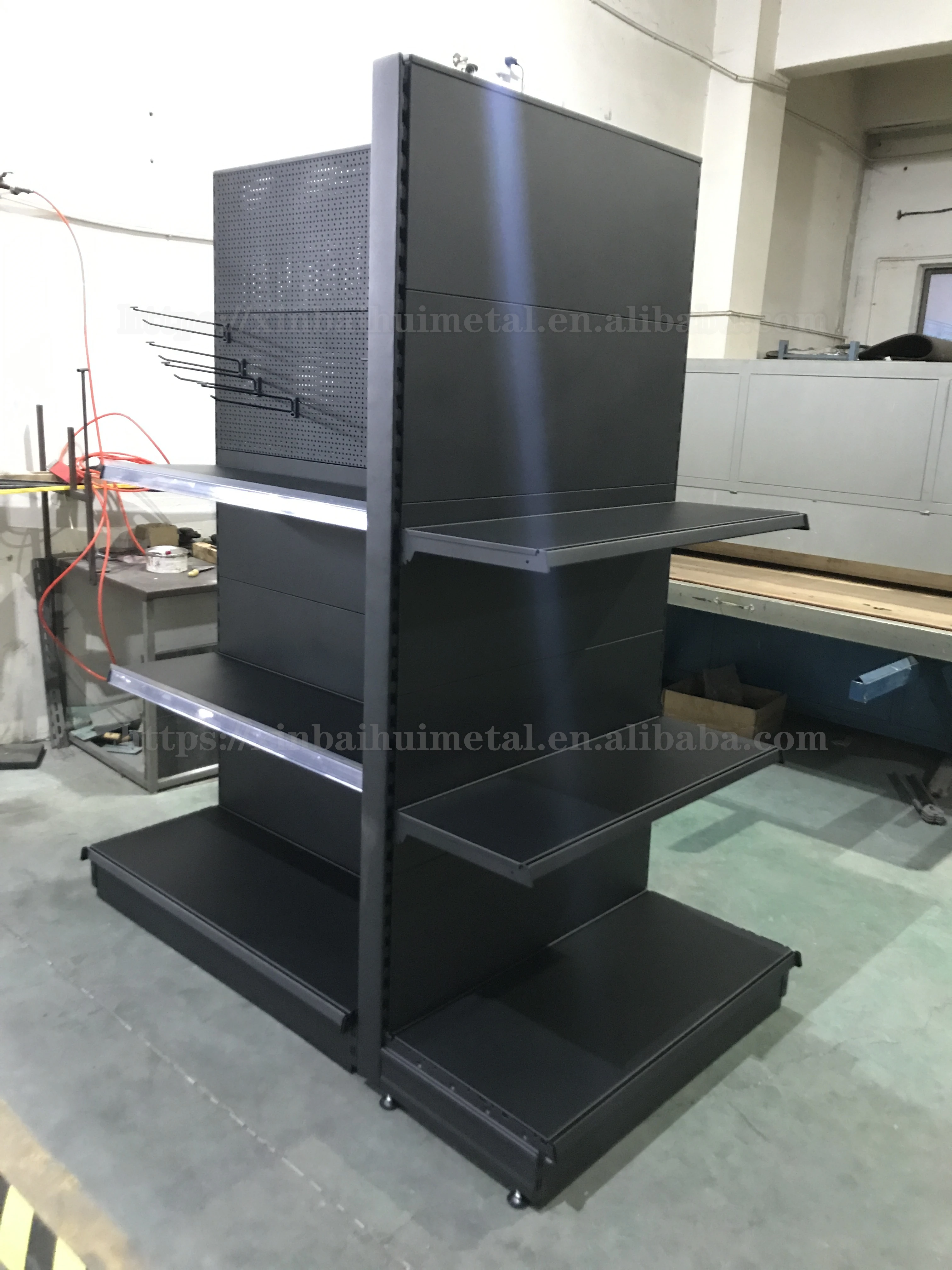 Manufacturers Europe Shelves Supermarket Display Rack With Quincunx