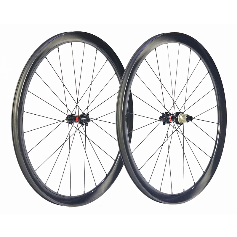 Toray T800 30mm Wide U Shape 38mm Clincher Carbon Fiber Bicycle Wheelset
