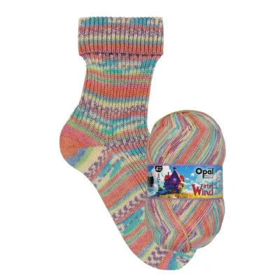Lotus Yarns Opal Wirbelwind 4 Ply 75% Wool 25% Polyamide 425m/100gram Fingering Sock Weight Multi Color Hand Knitting Yarn