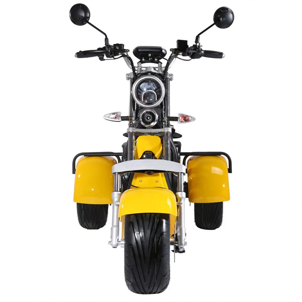 Yidegreen Scooter Three Wheels Big Tire Trike Atv Adult Tricycle Citycoco 3 Wheel Electric Scooter 1500W/2000W EEC Certificate