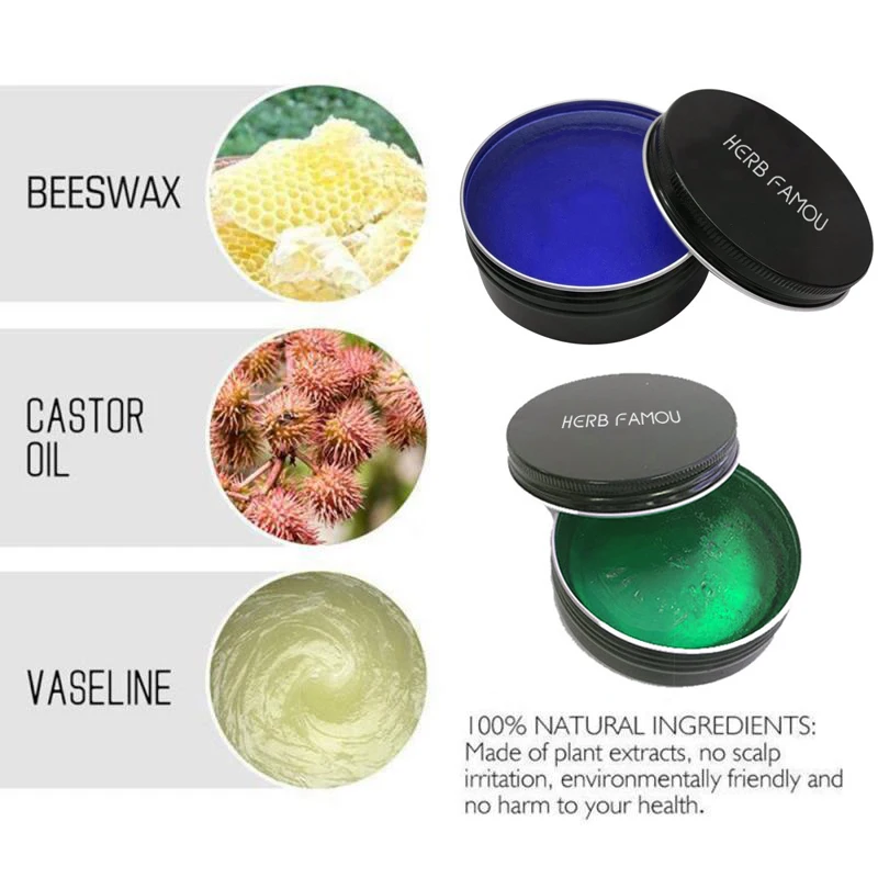 
HEBIQUA best selling wax pomade gel hair edge control strong hold custom label 