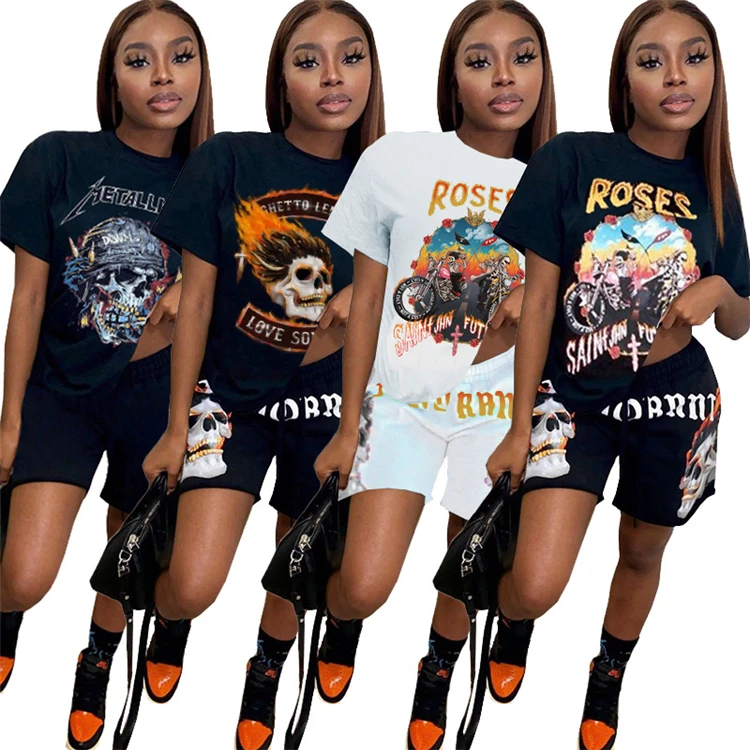 
New short sleeve sets in summer 2021 women clothing 2 pieces outfits two piece causal set D97251 New short sleeve sets in summer 2021 women clothing 2 pieces outfits two piece causal set D97251