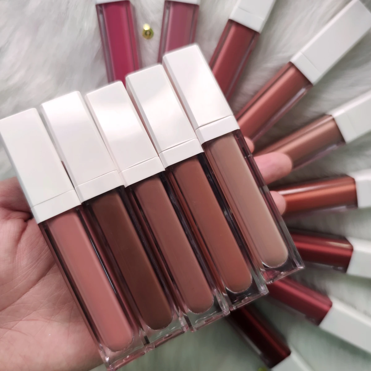 Wholesale private label matte liquid lipstick waterproof no logo liquid lipstick tubes custom matte liquid lipstick