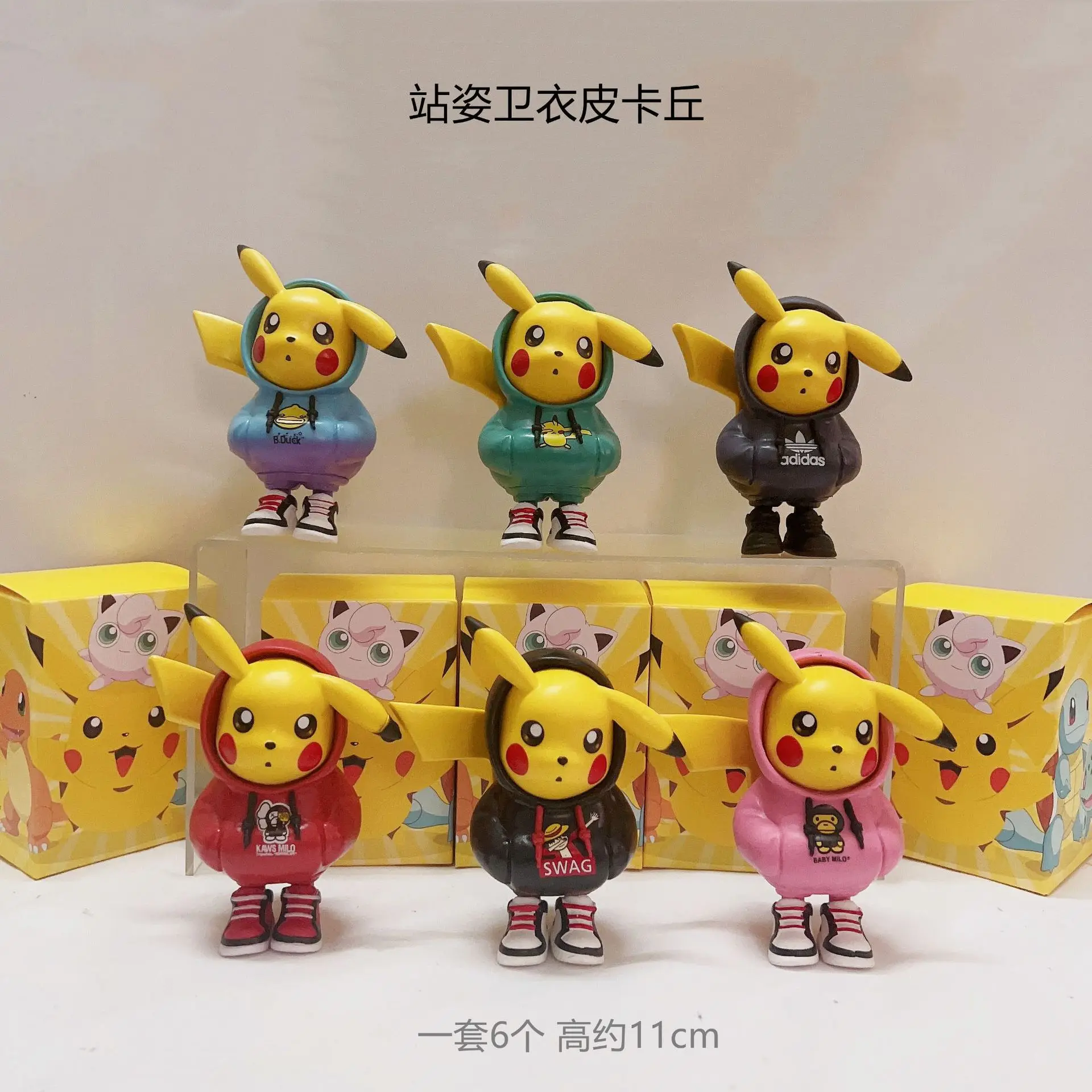 Wholesale 6 styles Anime Character Model Birthday Party Blind Box Handmade Cartoon Toy Doll Car Decoration