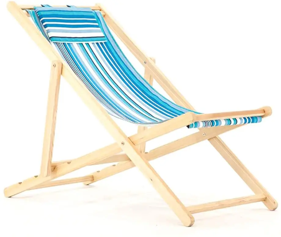 Sun Business Folding Movable Adjustable Wooden Deck Chair Balcony Lounge Chairs Beach With