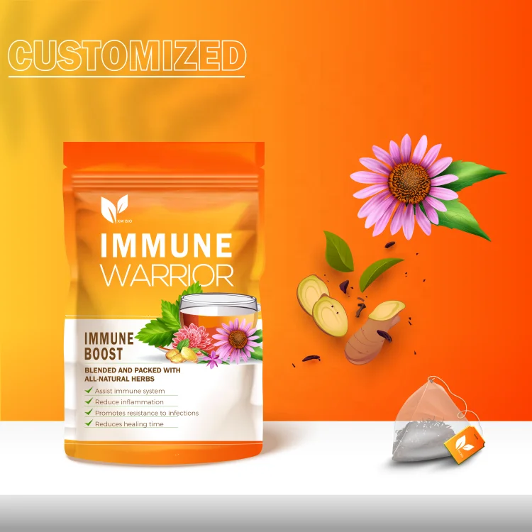 Private Packaging Immunity Tea With Echinacea and Ginger